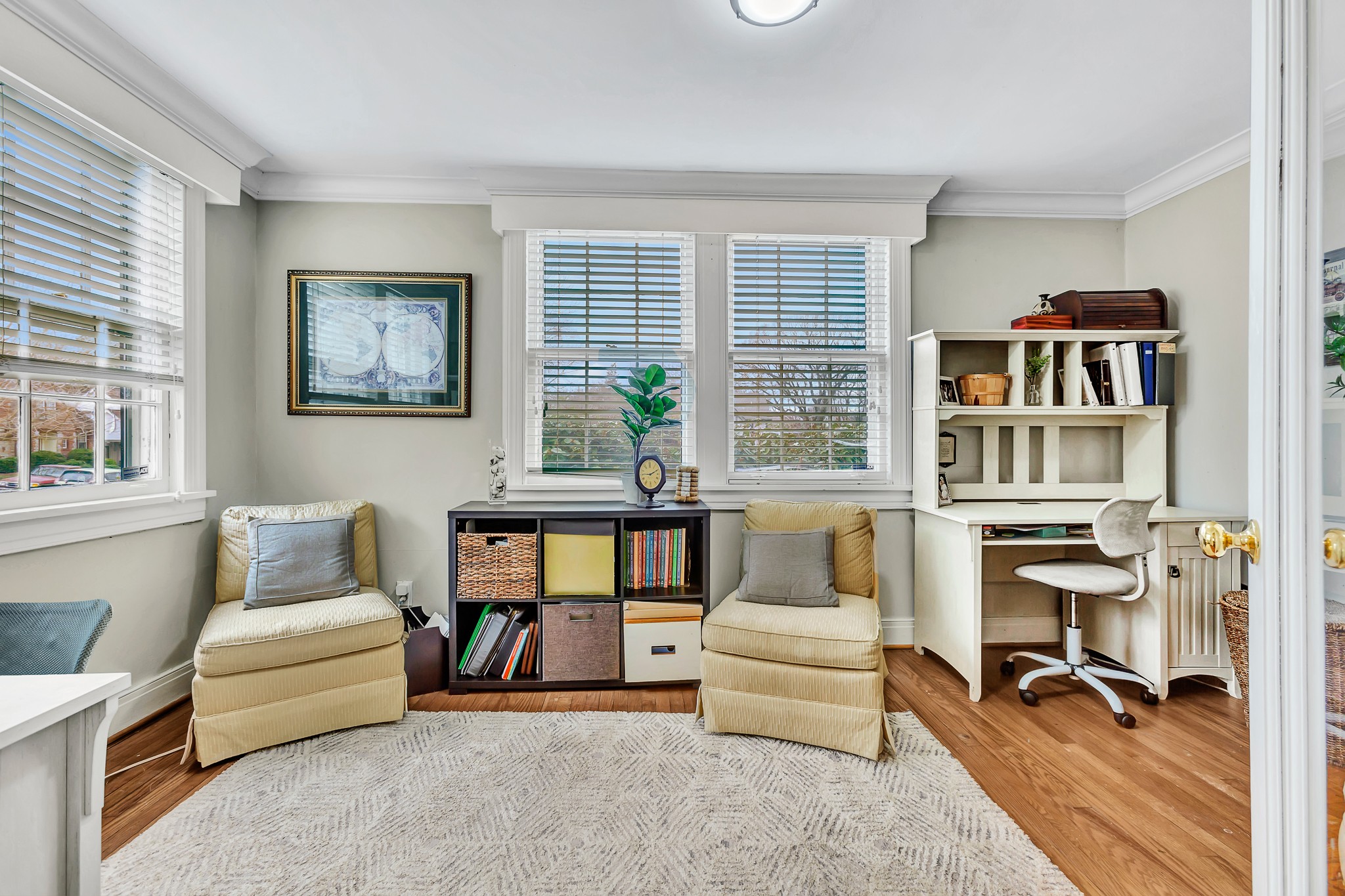 4028 Aberdeen Road Nashville, TN 37205 - Photo 6 of 41 a living room with furniture and a floor to ceiling window