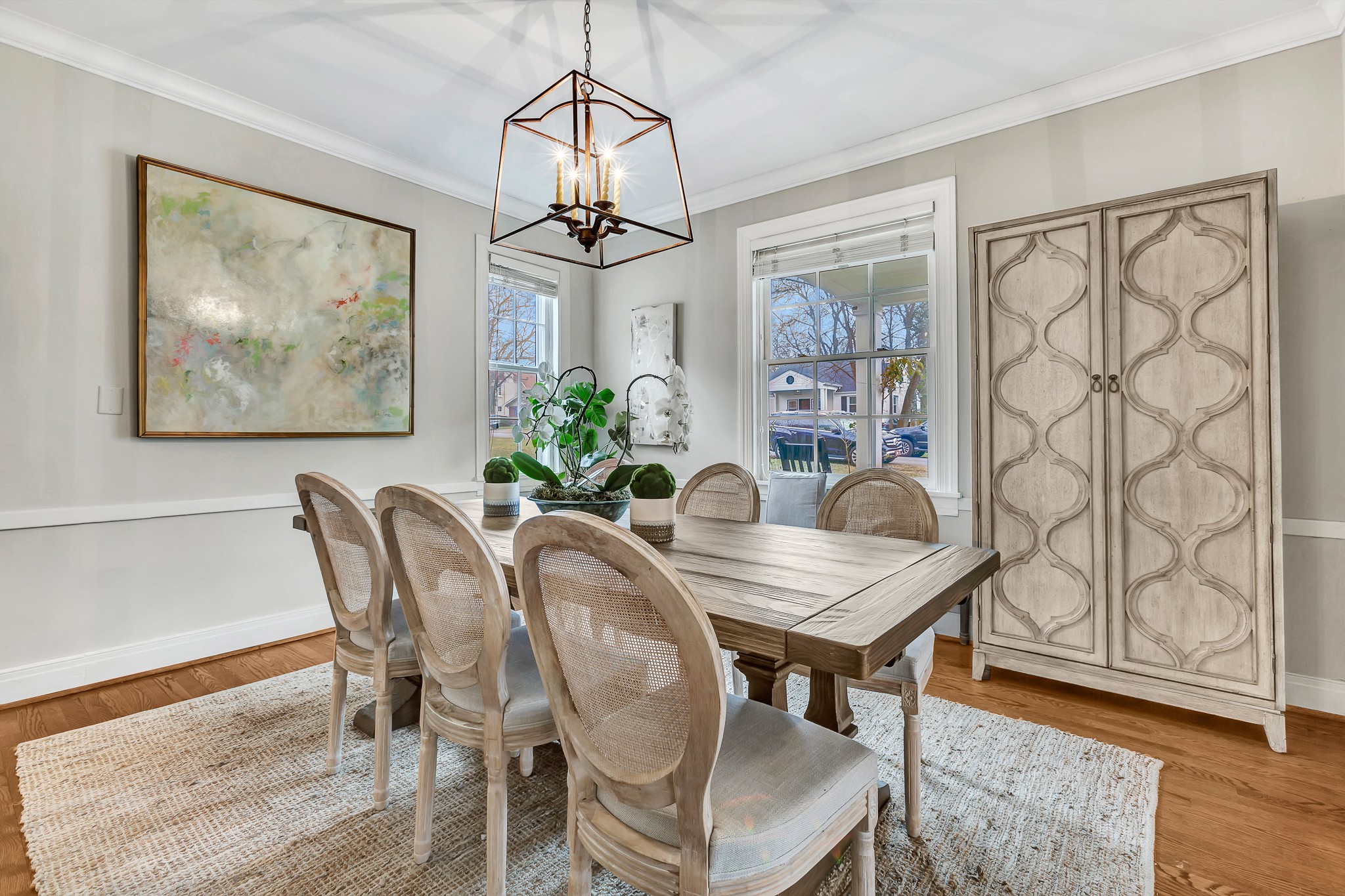 4028 Aberdeen Road Nashville, TN 37205 - Photo 8 of 41 a view of a dining room with furniture window and wooden floor