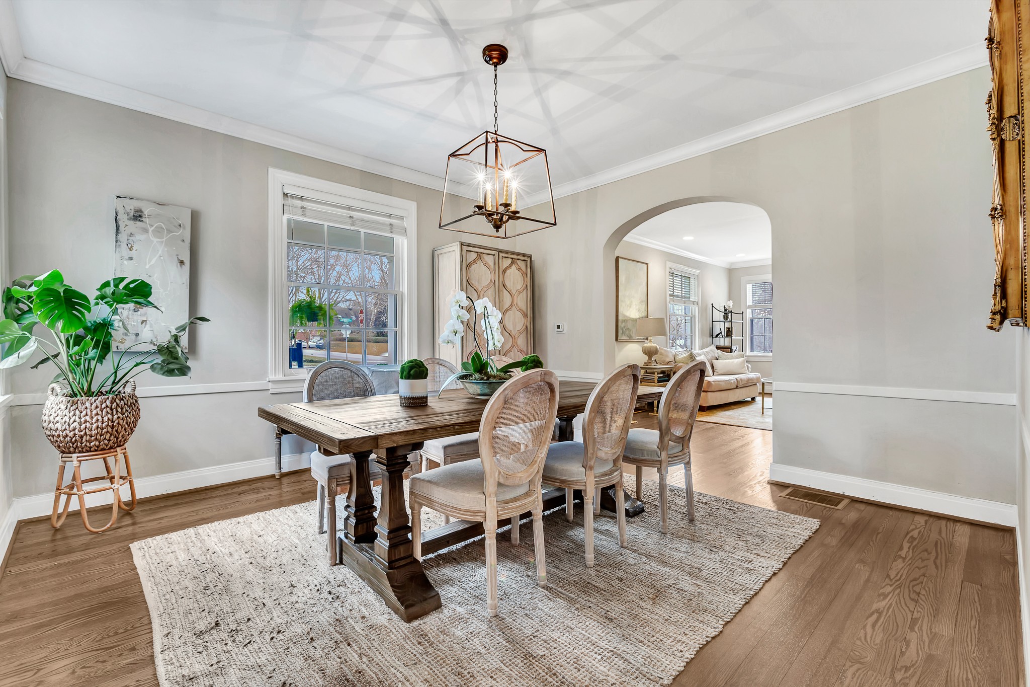 4028 Aberdeen Road Nashville, TN 37205 - Photo 9 of 41 a view of a dining room with furniture window and wooden floor
