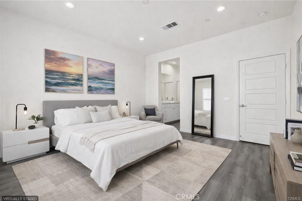 159 Steely Irvine, CA 92614 - Photo 12 of 30 Primary bedroom with generous space, natural light, and modern finishes (virtually staged).