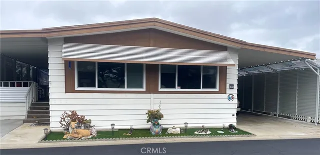 a front view of a house