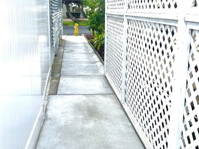 a view of a balcony with city view