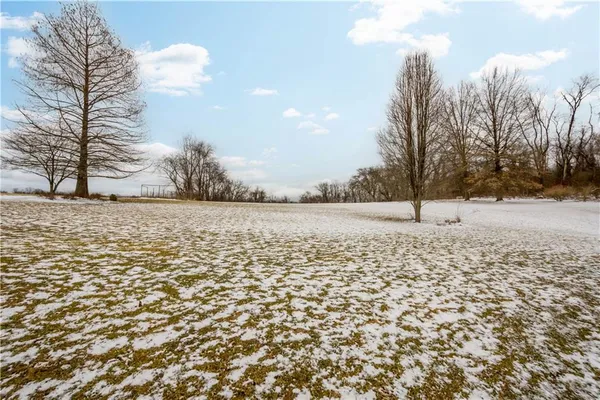 a view of a fireplace in a yard
