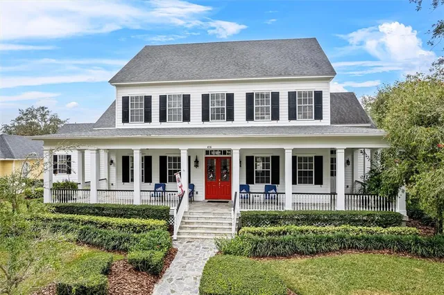 front view of a house with a porch