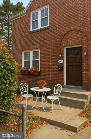 a view of outdoor space with seating area