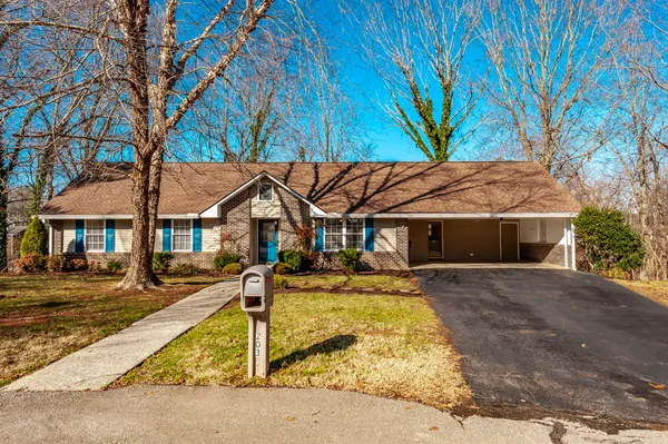 a front view of a house with yard