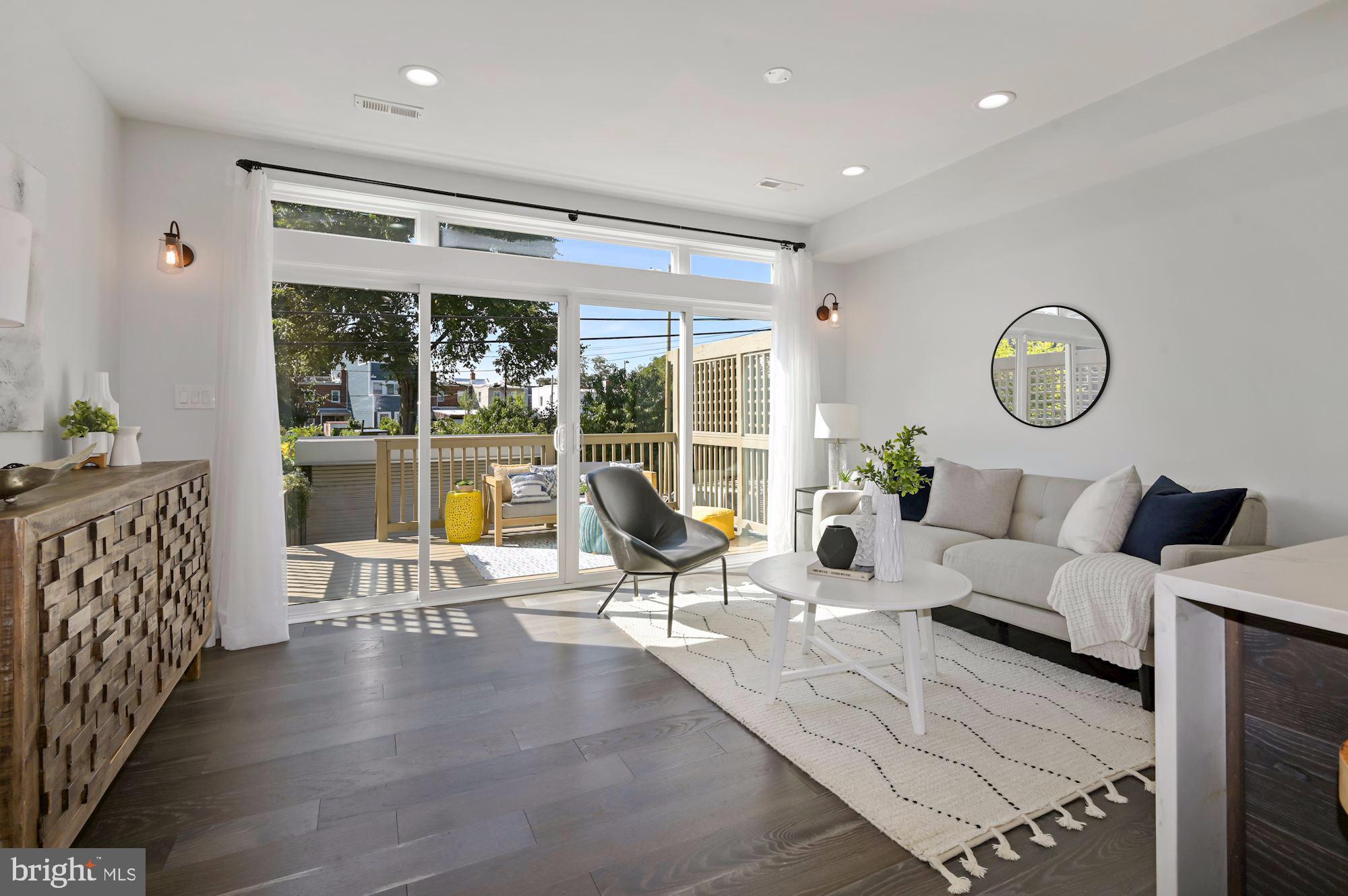 418 21st Street Northeast Washington, DC 20002 - Photo 12 of 48 a living room with furniture and a large window