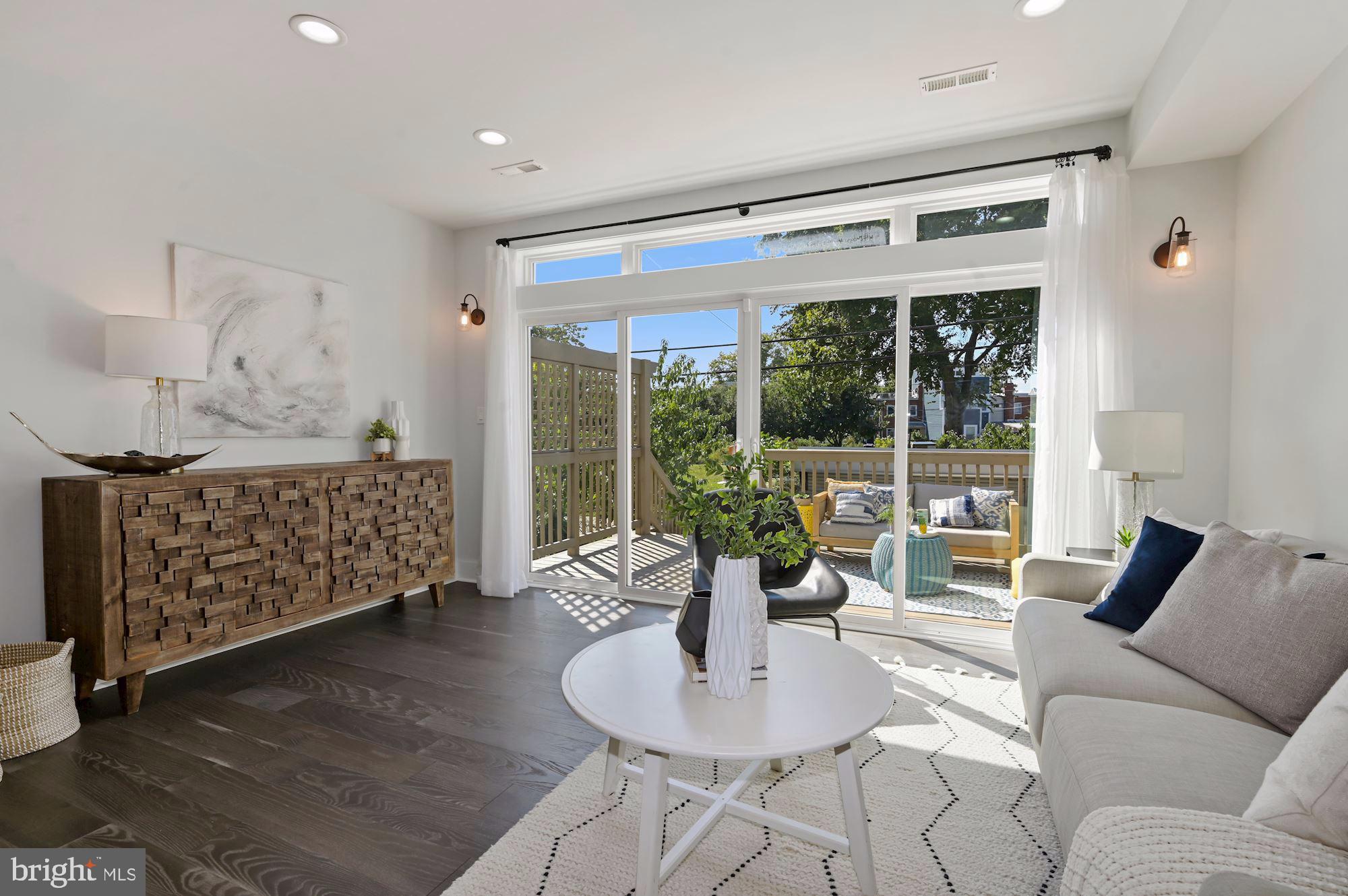 418 21st Street Northeast Washington, DC 20002 - Photo 13 of 48 a living room with furniture and a large window