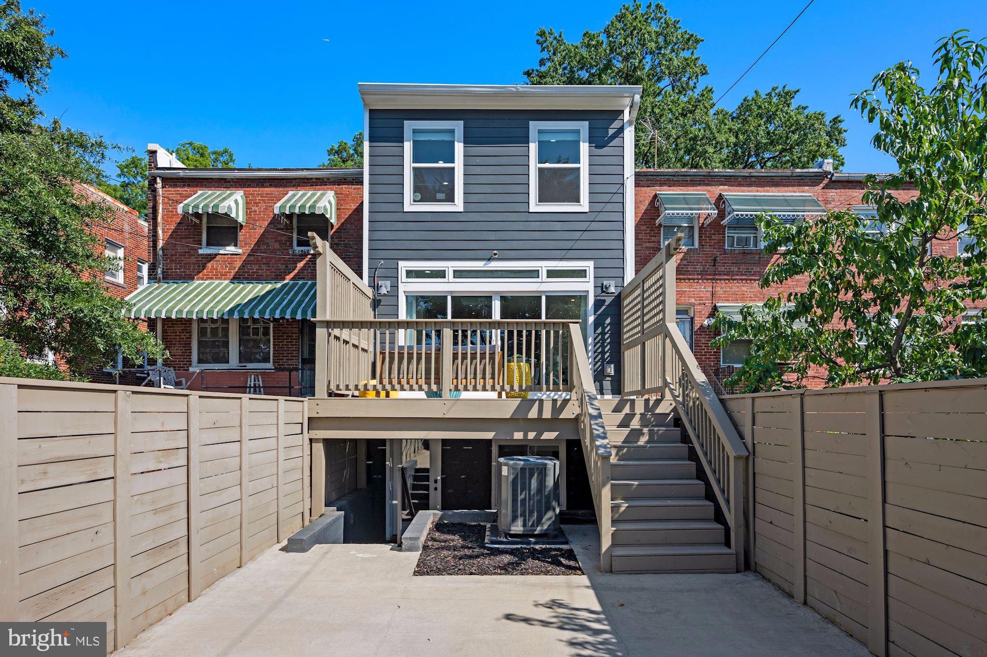 418 21st Street Northeast Washington, DC 20002 - Photo 37 of 48 a front view of a house with wooden deck