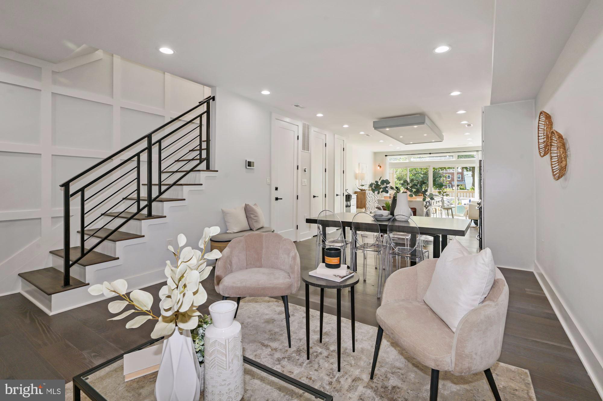 418 21st Street Northeast Washington, DC 20002 - Photo 4 of 48 a view of a dining room with furniture and wooden floor