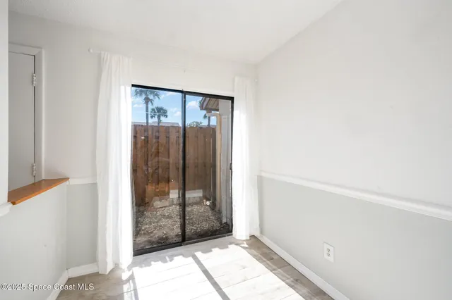 a view of an empty room