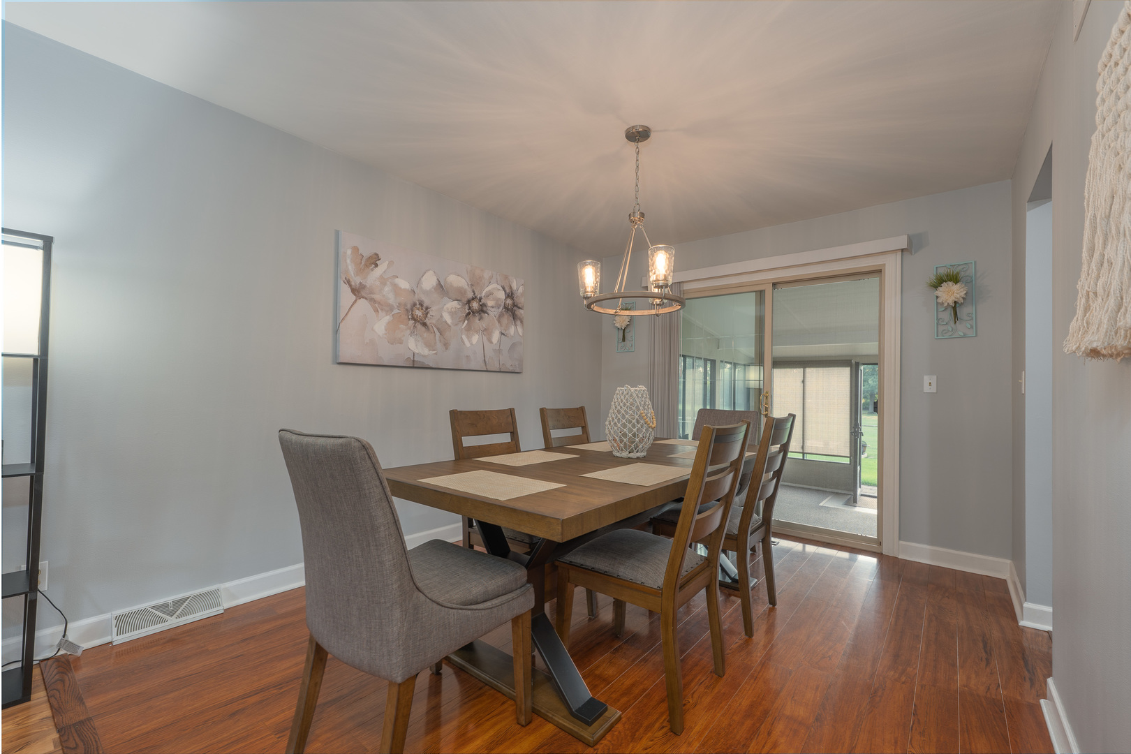 817 Southgate Road New Lenox, IL 60451 - Photo 10 of 30 a view of a dining room with furniture window and wooden floor