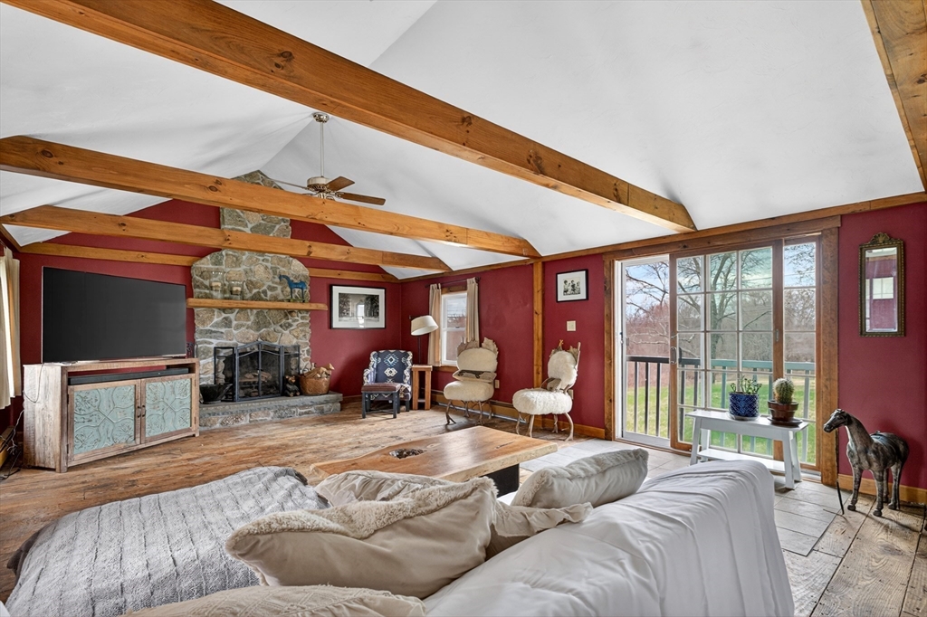47 Singletary Avenue Sutton, MA 01590 - Photo 5 of 42 a living room with furniture a large window and fireplace