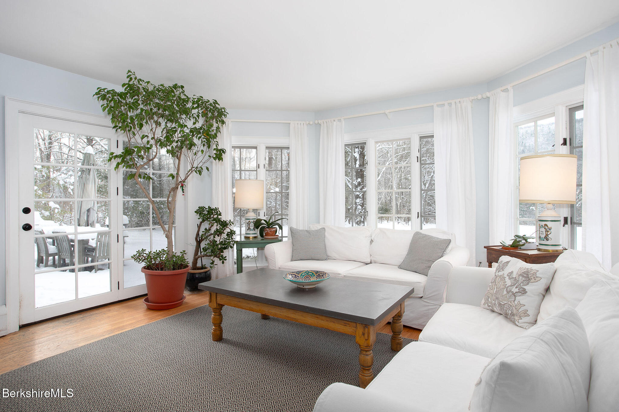 14 Old Tree Farm Road Stockbridge, MA 01266 - Photo 20 of 50 a living room with furniture and a large window