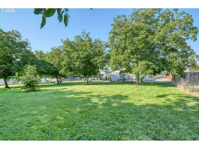 a view of a green field