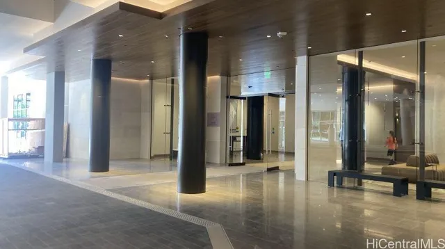 a view of a lobby with livingroom