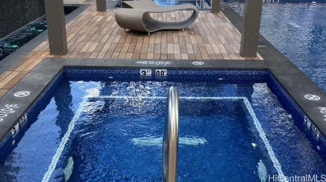 a view of a lobby with furniture and window