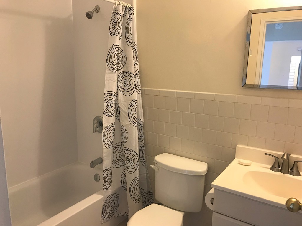 157 Lake Shore Road, Unit 4 Boston, MA 02135 - Photo 8 of 11 a white toilet sitting next to a bath tub