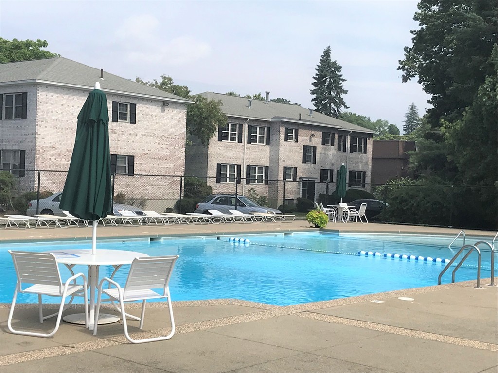 157 Lake Shore Road, Unit 4 Boston, MA 02135 - Photo 10 of 11 a view of swimming pool with outdoor seating
