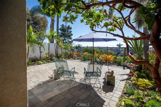 a view of a backyard with a garden