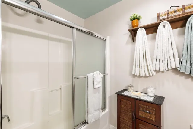 a outdoor living space with furniture