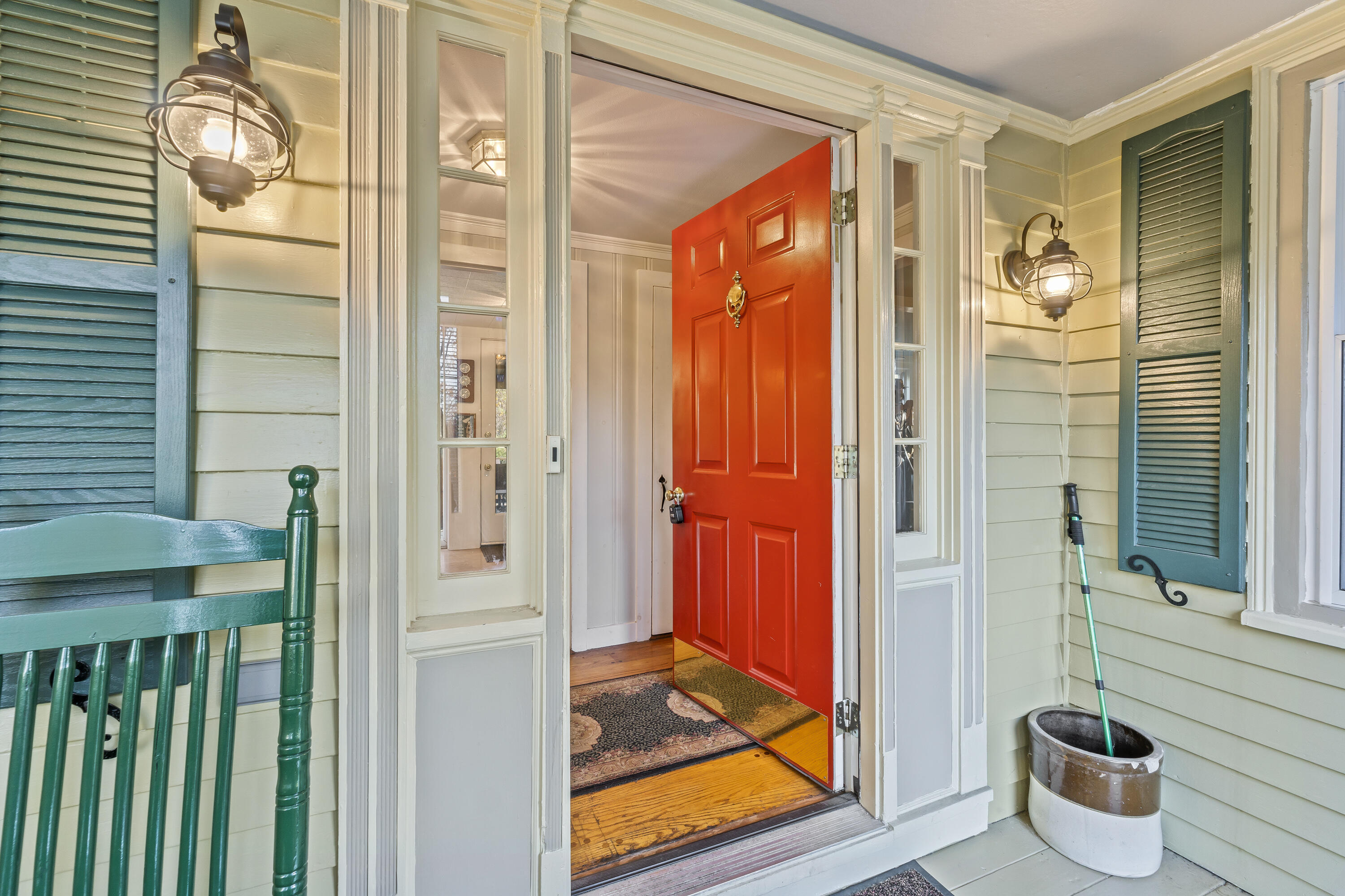 214 Main Road Westport Island, ME 04578 - Photo 8 of 61 08-entrance to enclosed porch