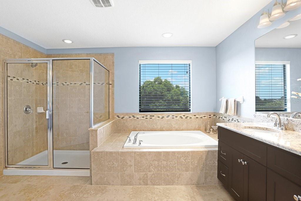 11719 Albatross Lane Riverview, FL 33569 - Photo 6 of 51 a bathroom with a tub a sink and shower