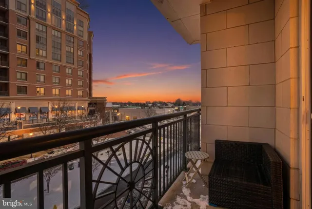 a view of balcony with city view