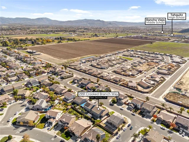an aerial view of residential building and lake view