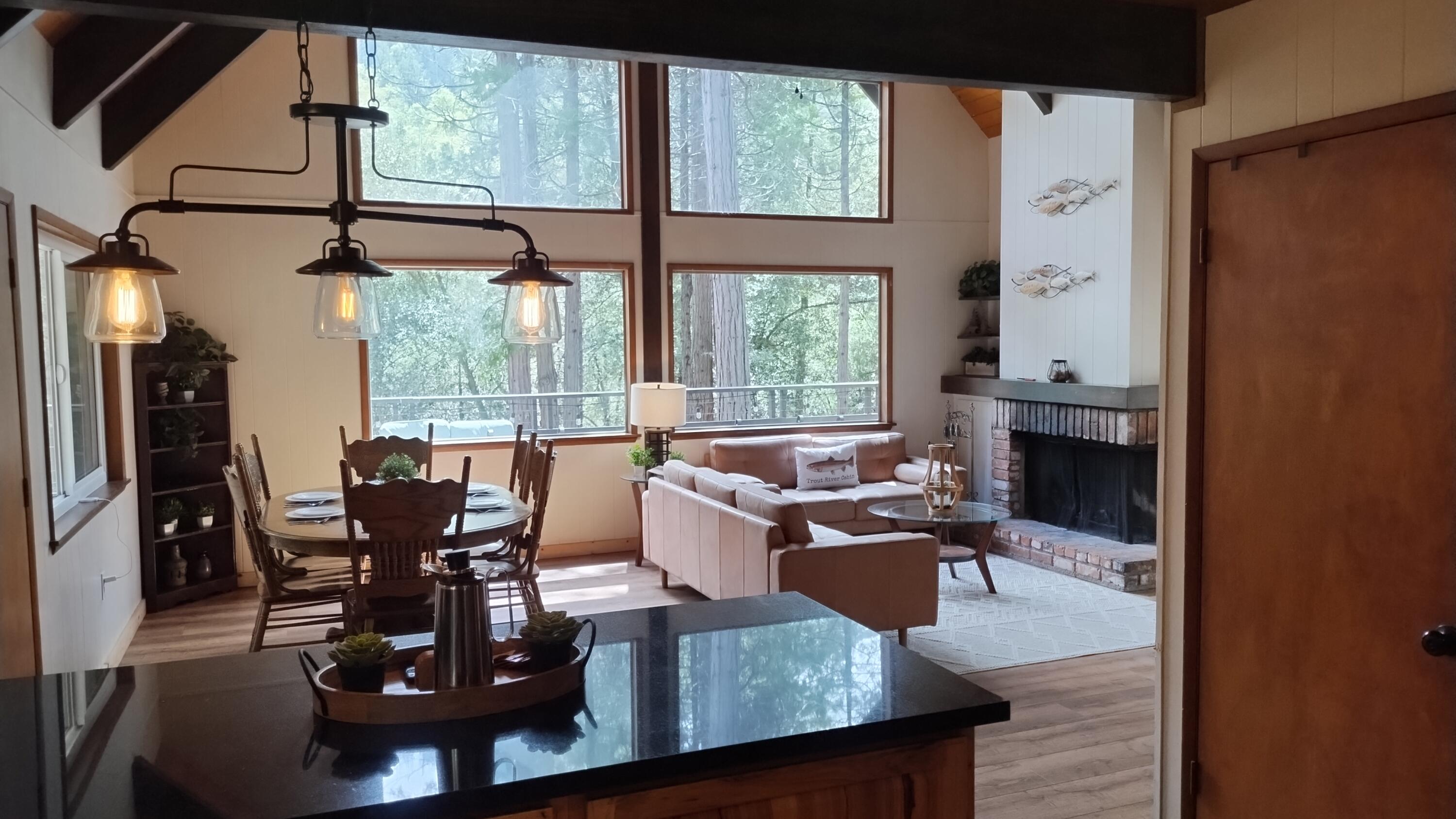 1693 Forest Rte 21S94 Camp Nelson, CA 93265 - Photo 17 of 86 a living room with furniture and large windows