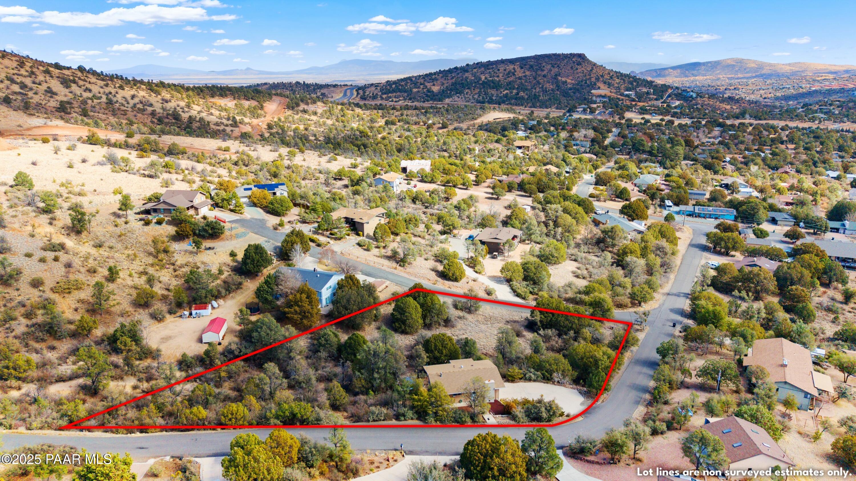 2198 Tonto Ridge Road Prescott, AZ 86305 - Photo 2 of 31 031_Aerial View N