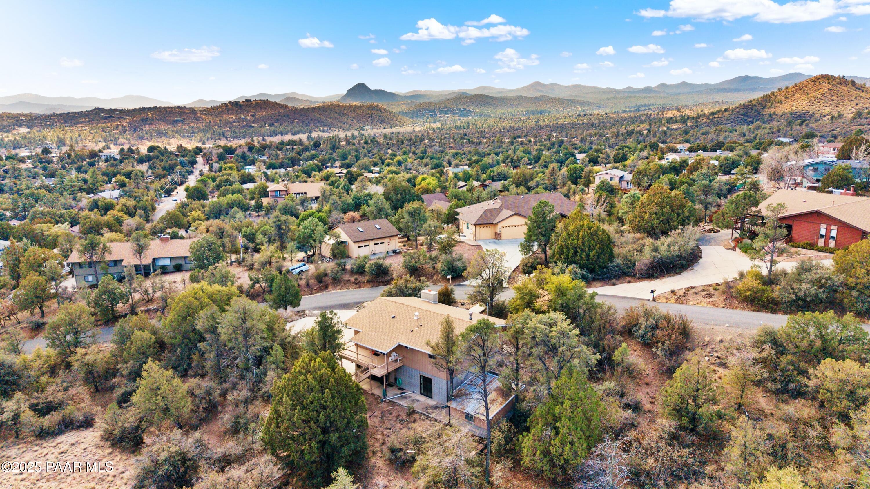 2198 Tonto Ridge Road Prescott, AZ 86305 - Photo 29 of 31 029_Aerial View of Thumb Butte
