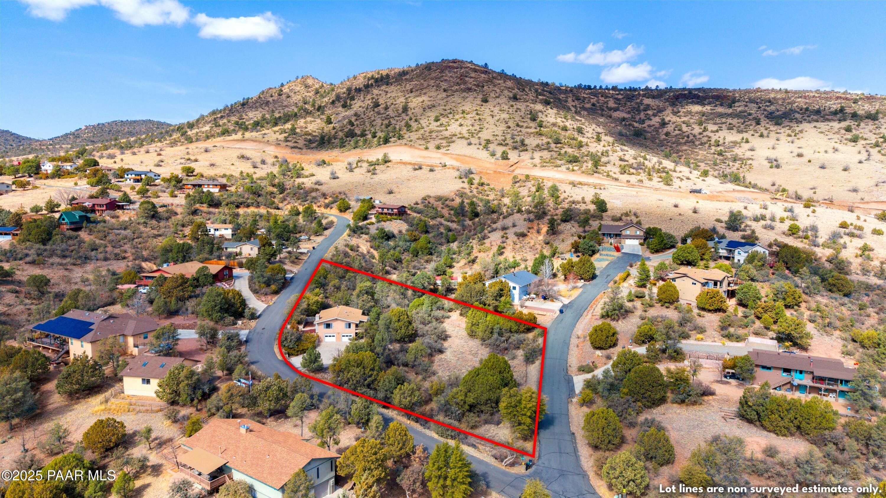 2198 Tonto Ridge Road Prescott, AZ 86305 - Photo 30 of 31 030_Aerial View W