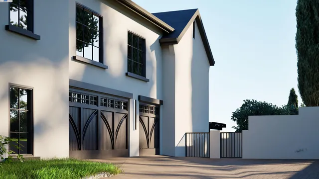 a view of front door and deck of the house