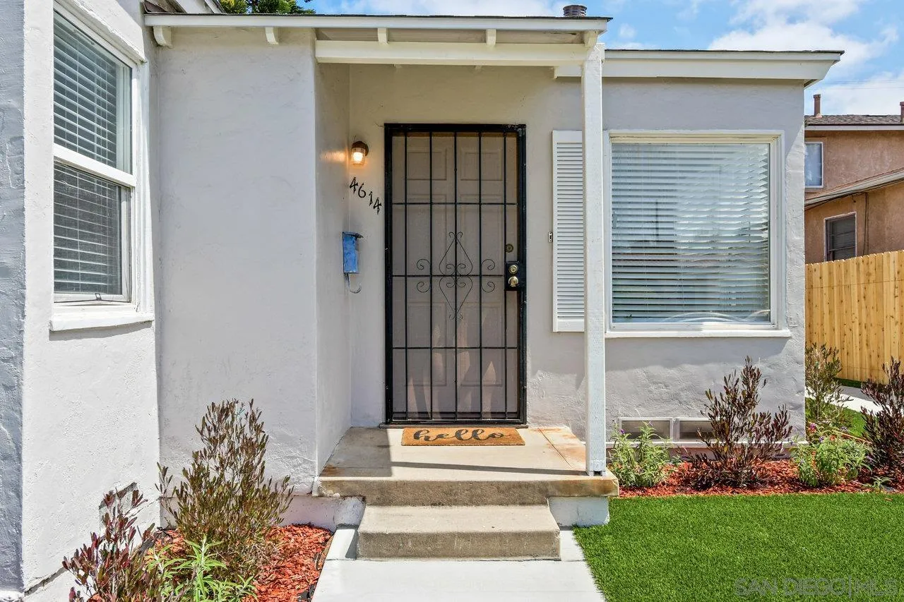 4614-4616 Larkspur Street San Diego, CA 92107 - Photo 7 of 51 a view of entrance of the house