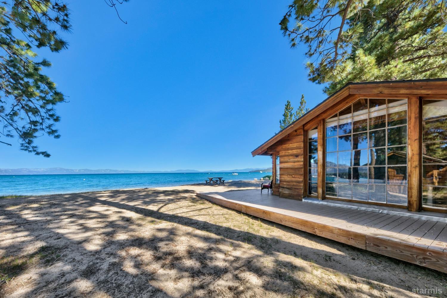 3865 Beach Road South Lake Tahoe, CA 96150 - Photo 3 of 35 a view of a house with a ocean view