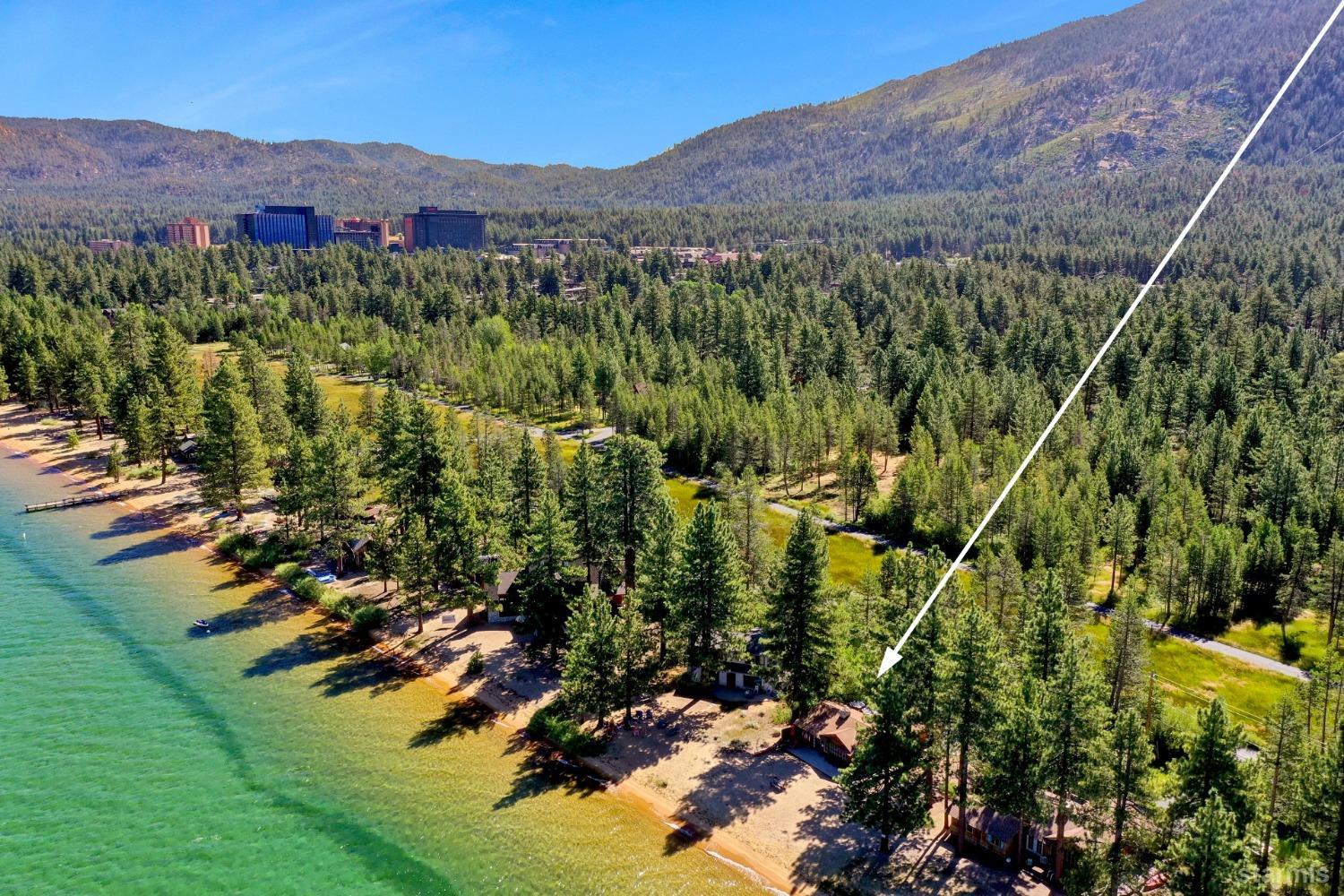 3865 Beach Road South Lake Tahoe, CA 96150 - Photo 33 of 35 a view of a lush green hillside and houses