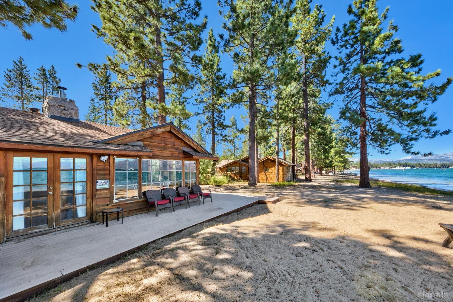3865 Beach Road South Lake Tahoe, CA 96150 - Photo 10 of 35 a view of a yard with plants and trees