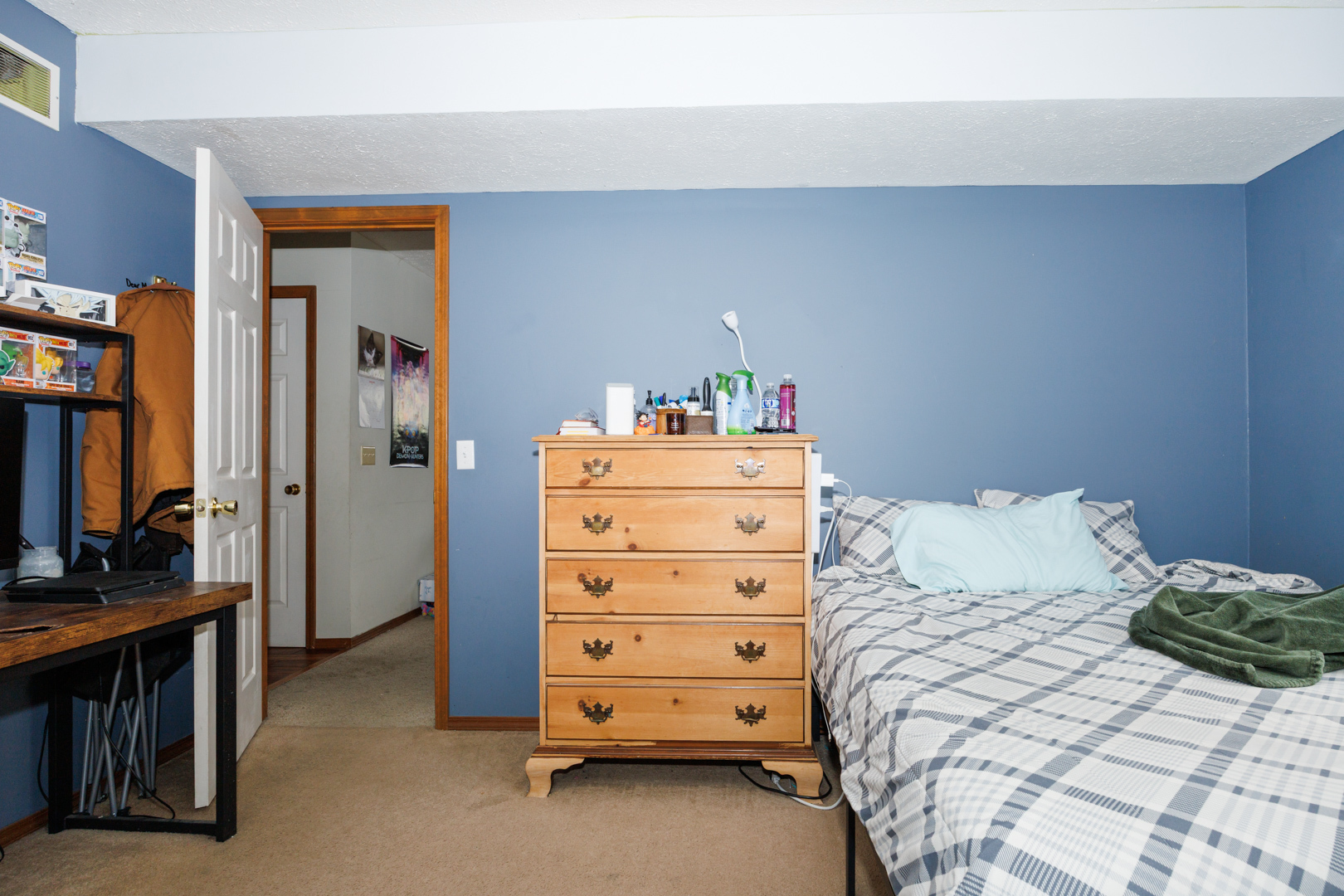 205 North Blair Drive Normal, IL 61761 - Photo 29 of 38 a bedroom with a bed and a television