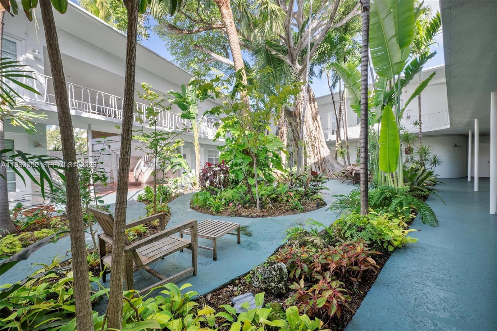 1925 Washington Avenue, Unit 21 Miami Beach, FL 33139 - Photo 8 of 16 a view of a backyard with garden