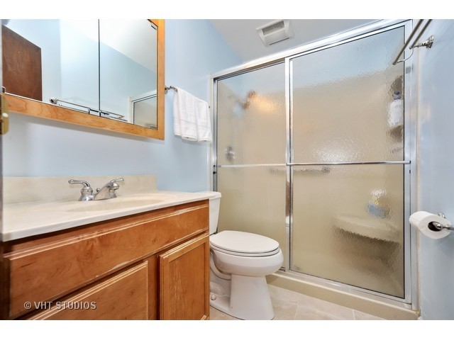 439 Weidner Road Buffalo Grove, IL 60089 - Photo 10 of 23 a bathroom with a sink a toilet and a mirror