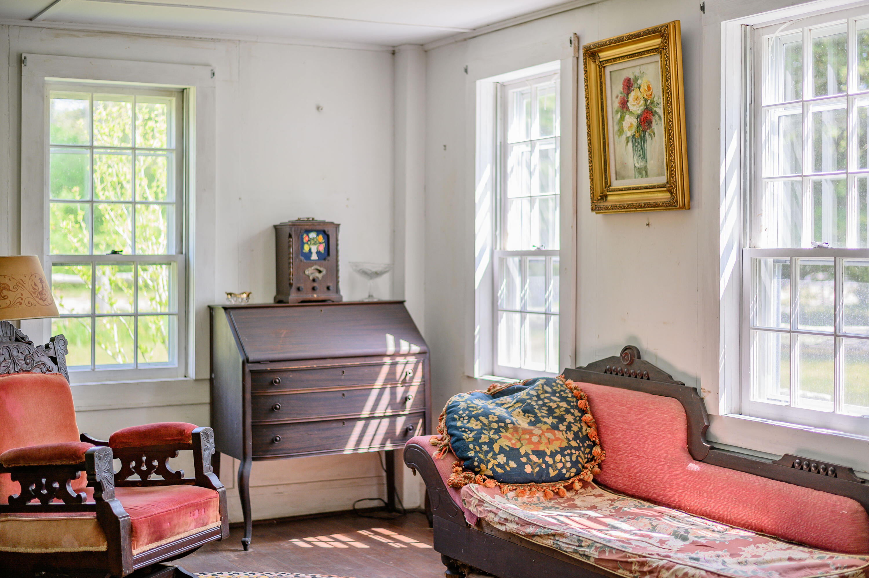 75 Massasoit Road Eastham, MA 02642 - Photo 17 of 49 a bedroom with a bed and wooden floor
