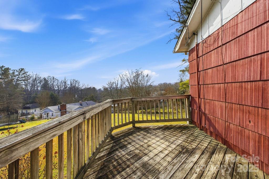 50 Huffman Road Asheville, NC 28806 - Photo 18 of 19 a view of balcony with wooden floor and fence