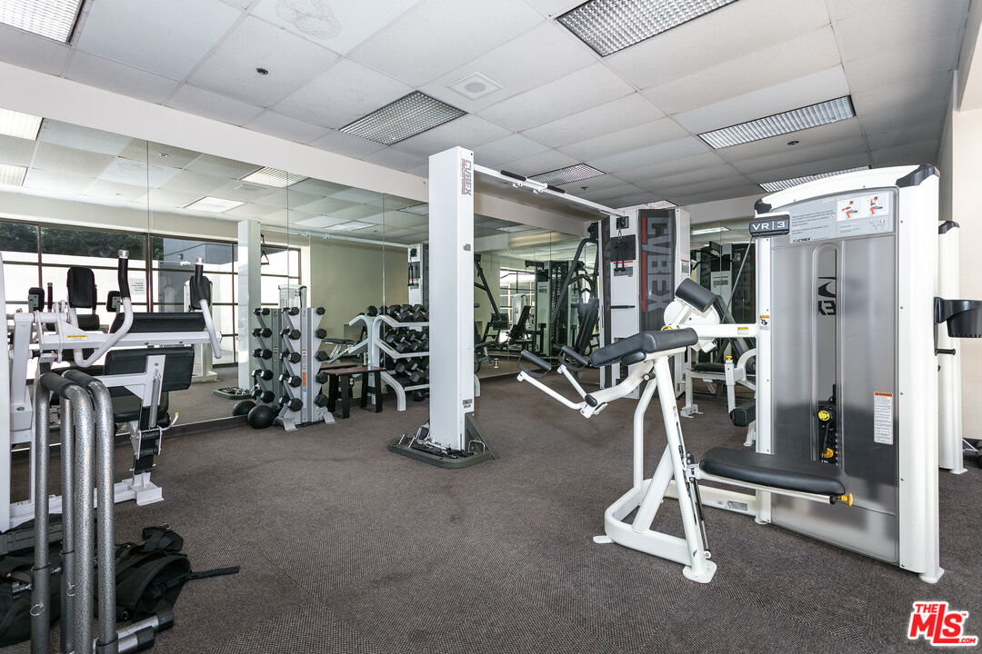 600 West 9th Street, Unit 810 Los Angeles, CA 90015 - Photo 20 of 24 a view of a room with gym equipment