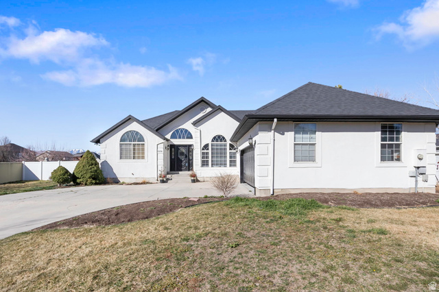 13176 Day Court Draper, UT 84020 - Photo 1 of 45 Single story home with concrete driveway, a shingled roof, an attached garage, and stucco siding