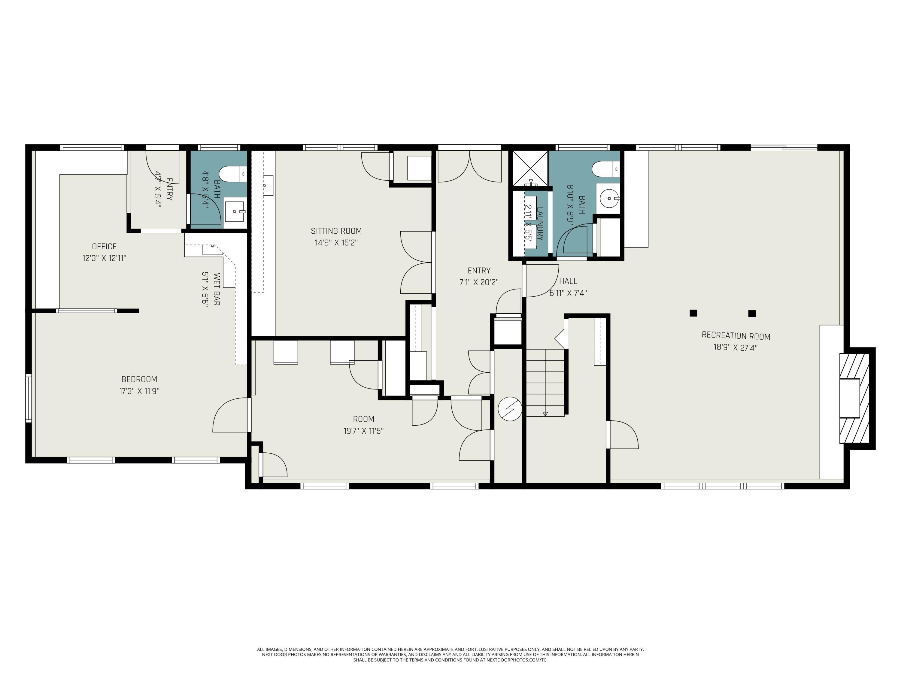 6845 Cochran Road Horton, MI 49246 - Photo 54 of 54 Lower Level Floor Plan