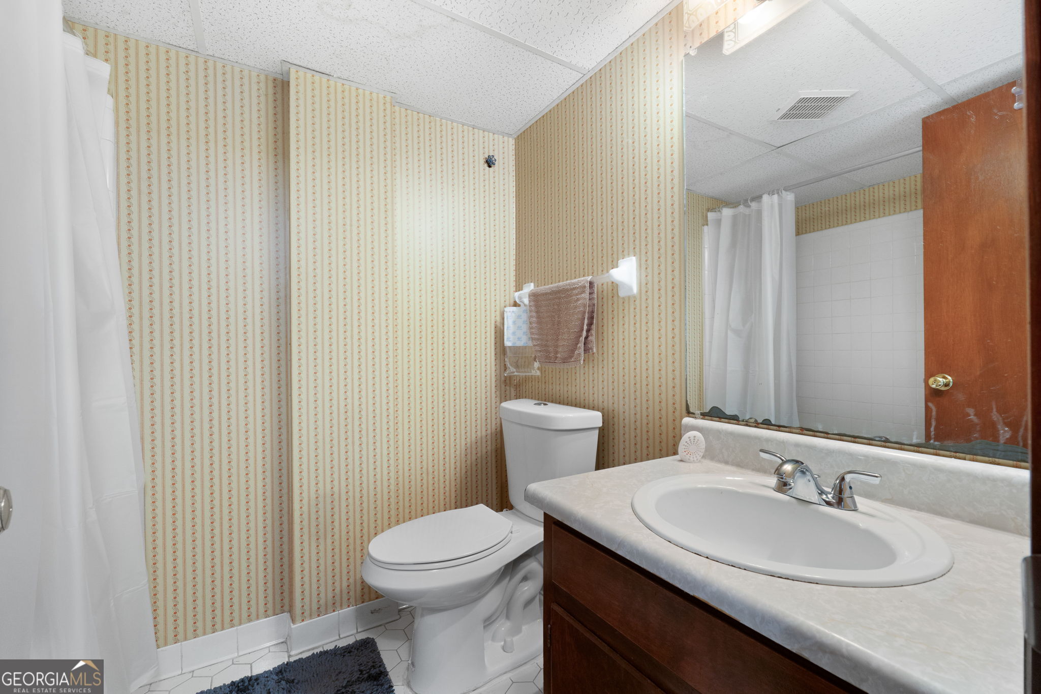 2050 North McDonough Road Griffin, GA 30223 - Photo 28 of 42 a bathroom with a sink a toilet and shower