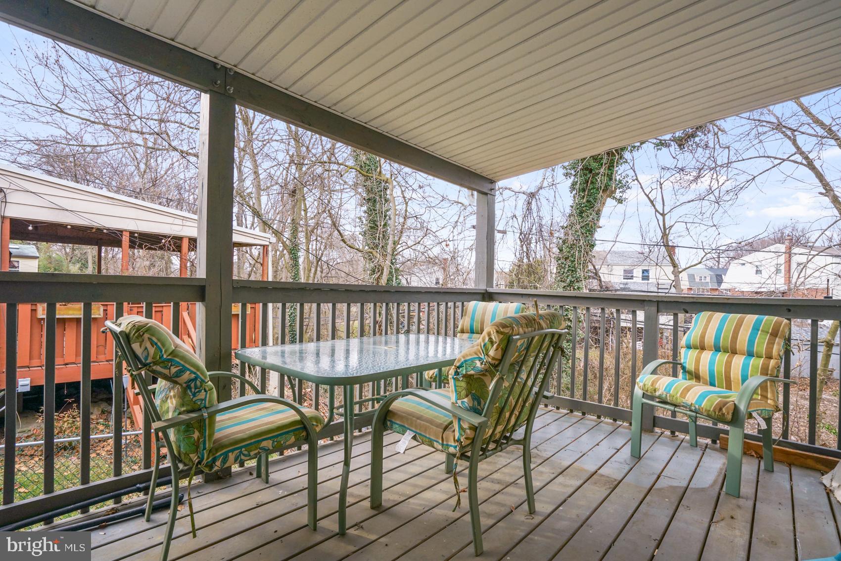 1315 Ardsley Road Swarthmore, PA 19081 - Photo 39 of 44 Side deck with covered roof view