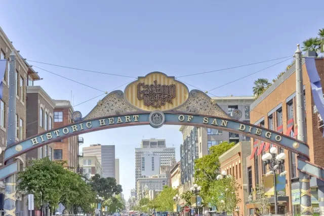 a front view of a building