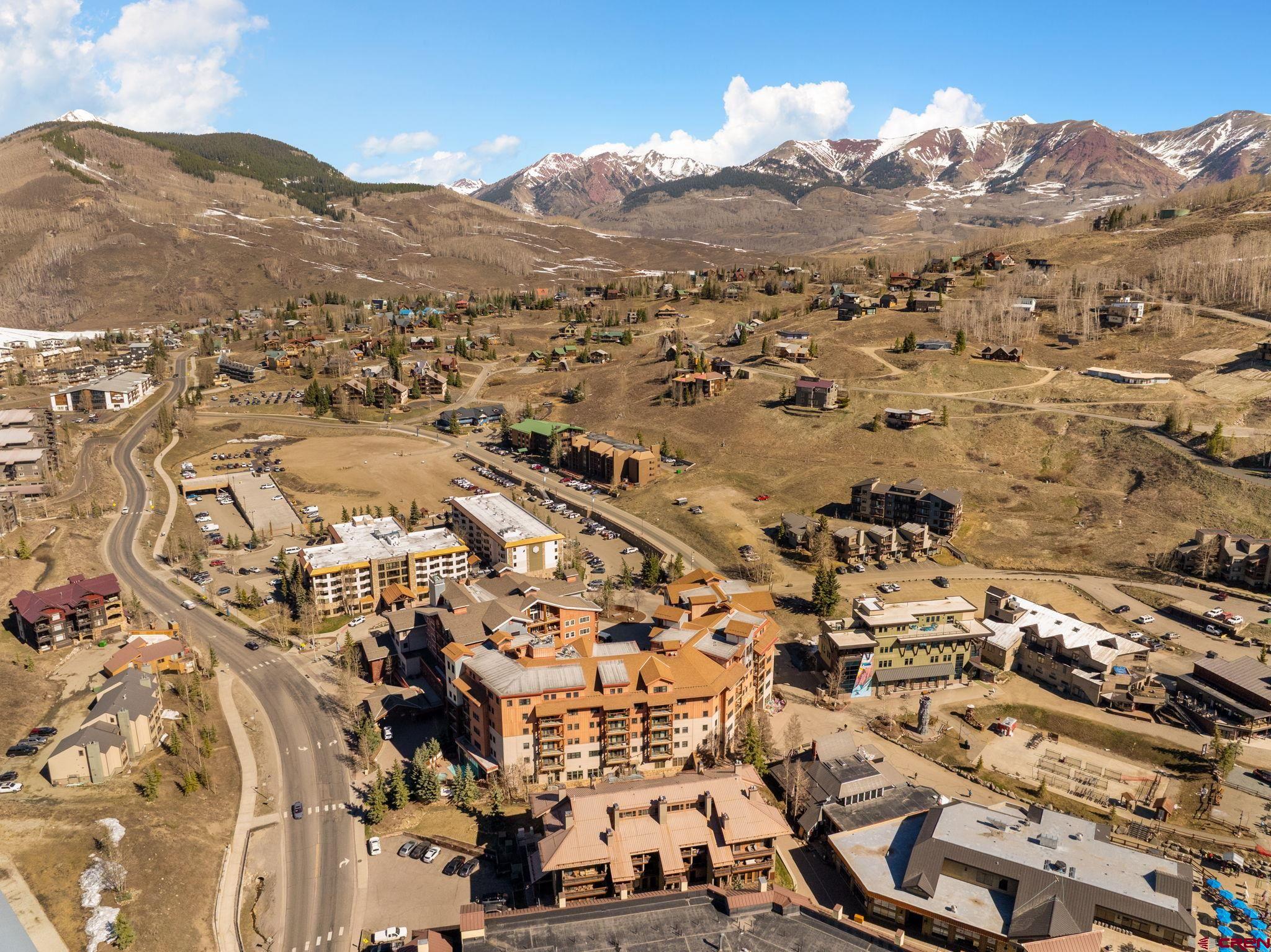 11 Emmons Road, Unit 433 Crested Butte, CO 81225 - Photo 31 of 32 an aerial view of residential houses with outdoor space